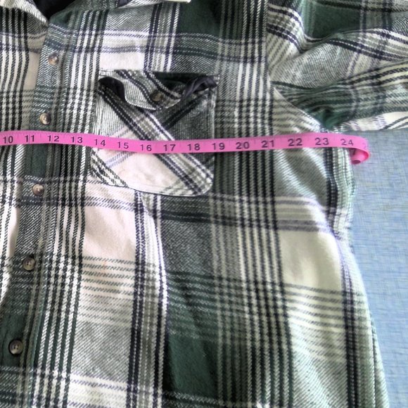 Vintage Berne Apparel Flannel Work Shirt Long Sleeve LT - Picture 7 of 8